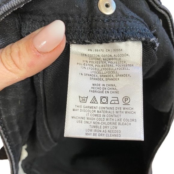 Anthropologie Pilcro & The Letterpress Black Denim Shorts 6” Inseam Women’s 26 - Picture 11 of 13